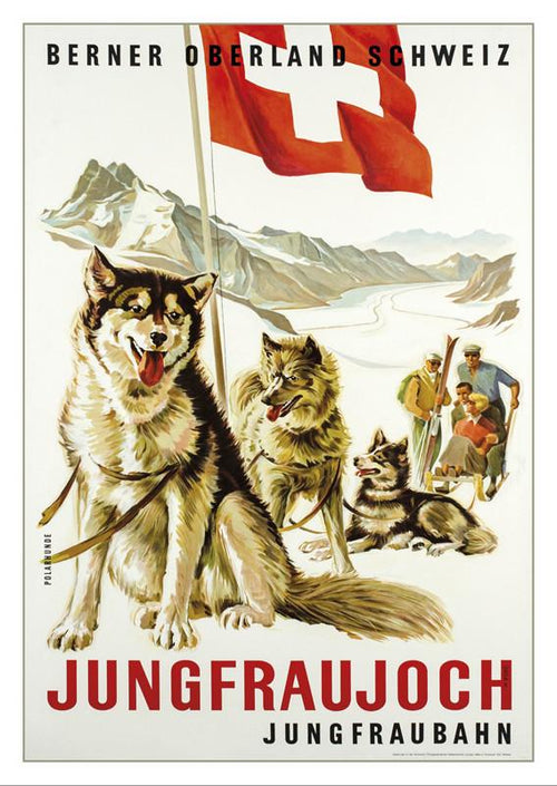 JUNGFRAUJOCH - Poster by Eduard Weber - 1946