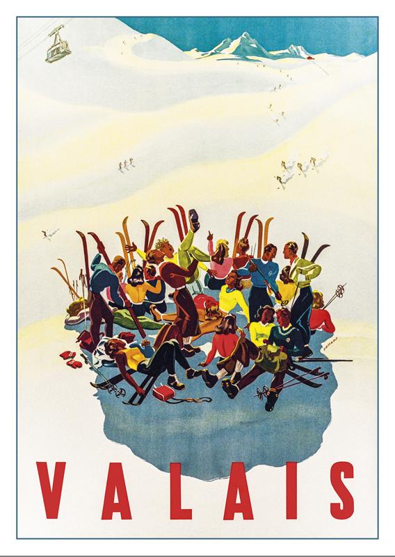 VALAIS - Poster by Martin Peikert - 1942