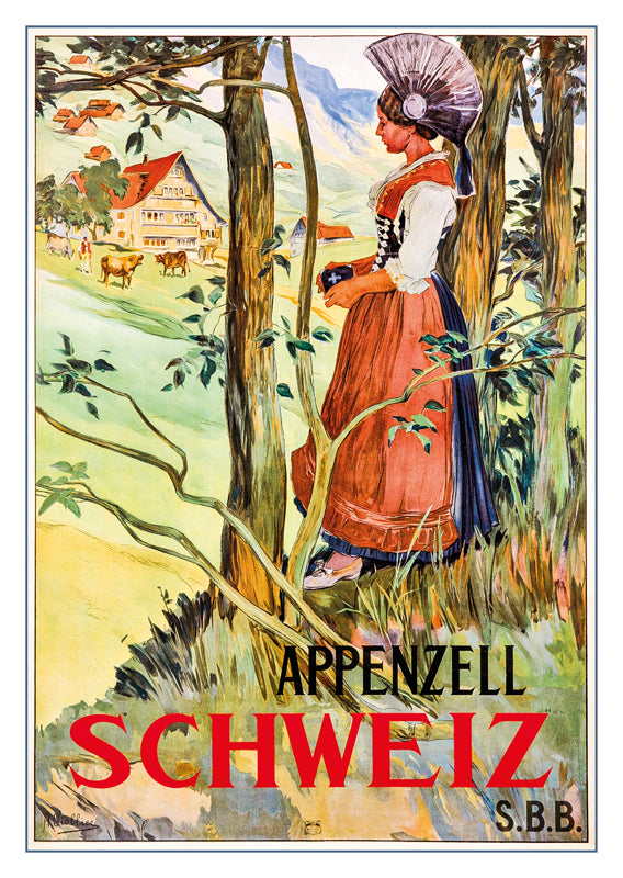 A-10800 - APPENZELL - Poster by Auguste Viollier (Godefroy) - 1904