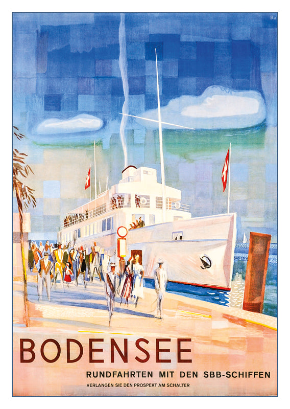 A-10804 - BODENSEE - Poster by Otto Baumberger - 1948