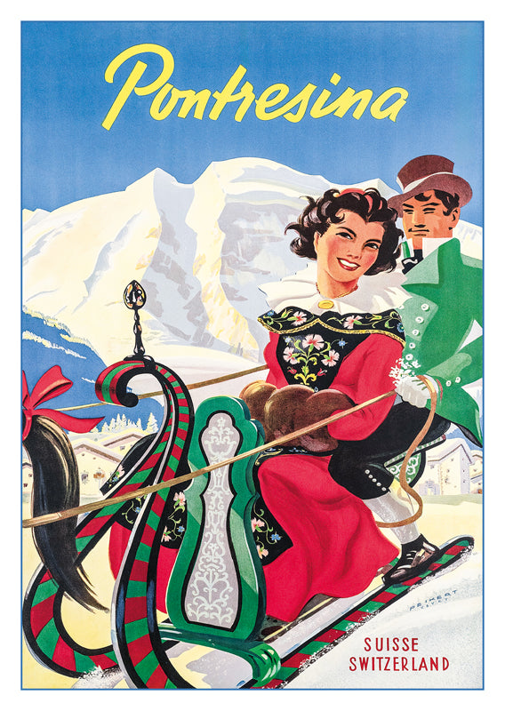 A-10808 - PONTRESINA - Poster by Martin Peikert - 1950