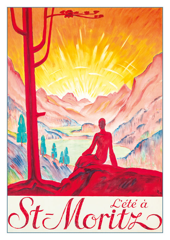 10817 - L'ÉTÉ À ST-MORITZ - Plakat von Hugo Laubi - 1929