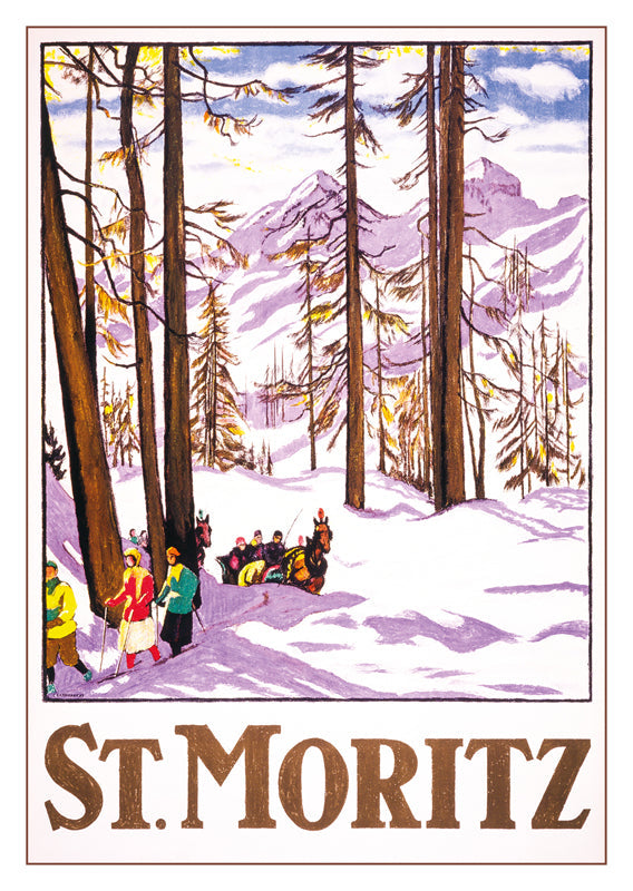 A-10819 - ST. MORITZ - Poster by Emil Cardinaux - 1918