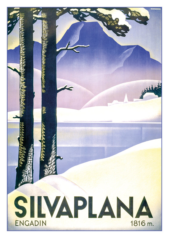 A-10821 - SILVAPLANA - Poster by Johannes Handschin - 1935