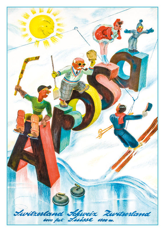 A-10822 - AROSA - Poster by Hugo Laubi - 1938