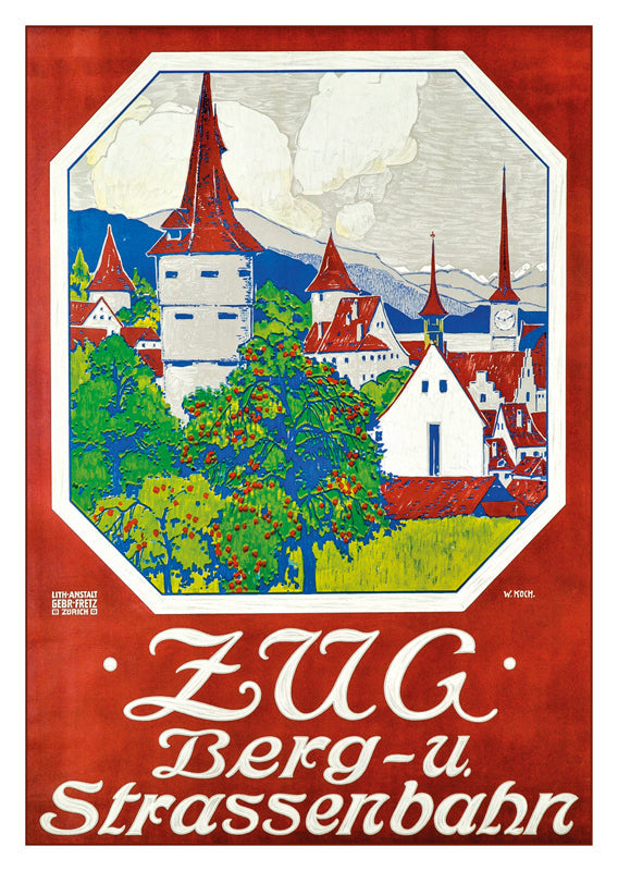 10837 - ZUG - ZUGERBERG - Affiche de Walther Koch - 1910