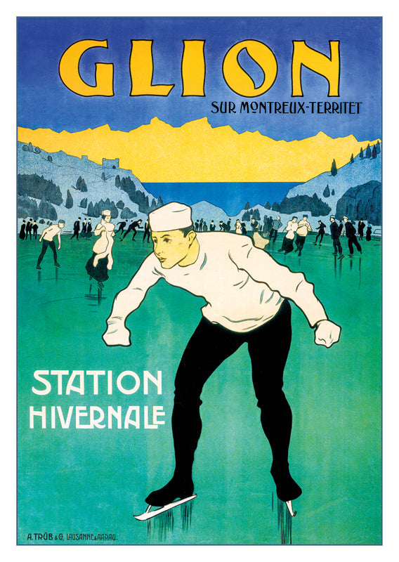 A-10853 - GLION - Poster about 1910