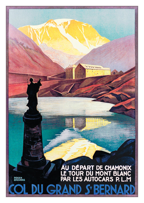 A-10856 - COL DU GRAND ST.BERNARD - Poster by Roger Broders - 1927