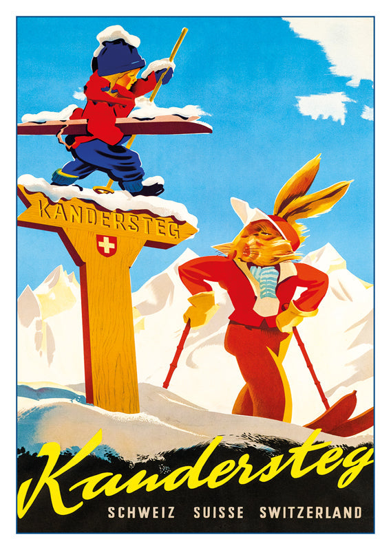 A-10860 - KANDERSTEG - Poster by Willi Trapp about 1935
