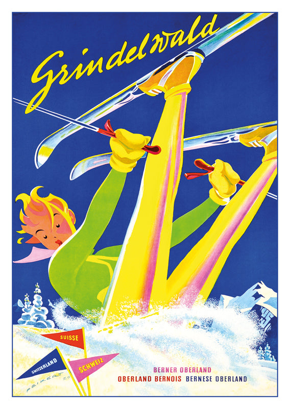 GRINDELWALD - Poster by Martin Peikert - 1954