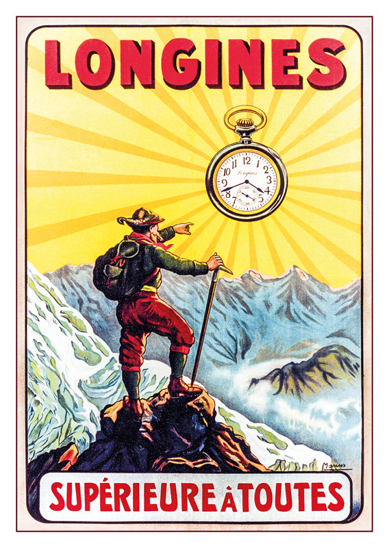 LONGINES - SUPÉRIEURE À TOUTES - Poster by Marcus about 1910