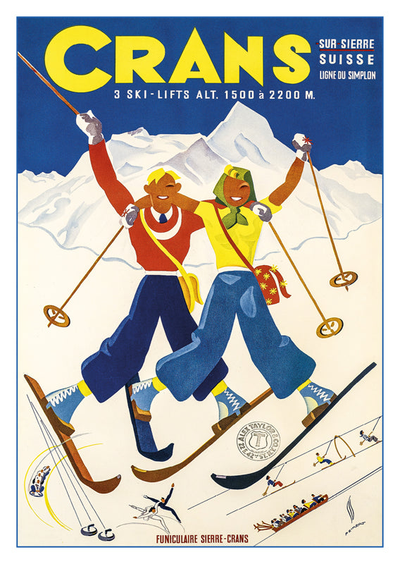 CRANS SUR SIERRE - Poster by Martin Peikert - 1941