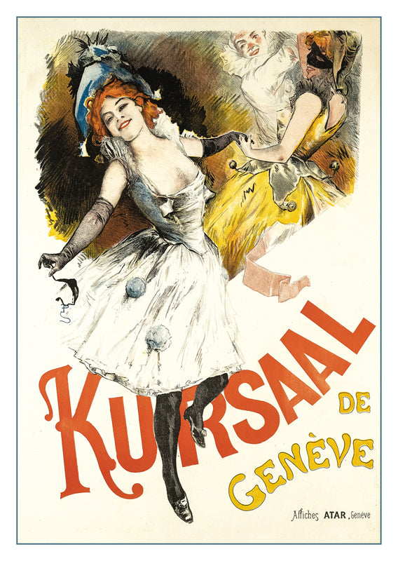 GENÈVE - KURSAAL - Poster by Émile Auguste Pinchart about 1900