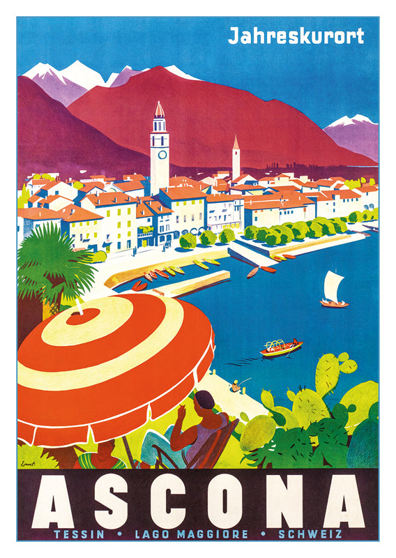 ASCONA - LAGGO MAGGIORE - Poster by Otto Ernst - 1934