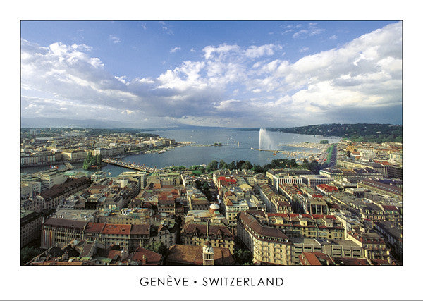 10042 - Genf - Aussicht von der Kathedrale St. Peter, Schweiz
