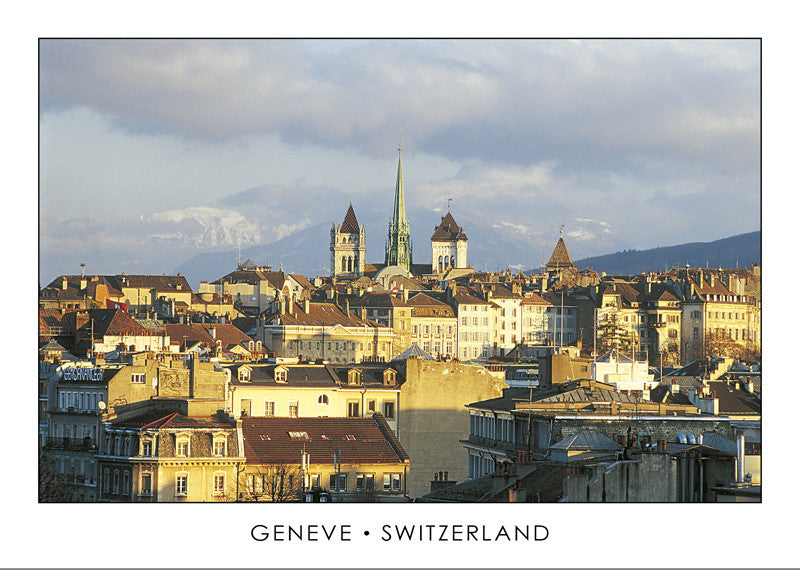 10253 - Geneva - Old town and St. Peter's Cathedral, Switzerland