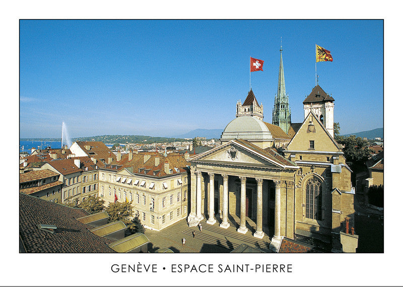 10401 - Genève - Espace Saint-Pierre, Maison Mallet et cathédrale, Suisse