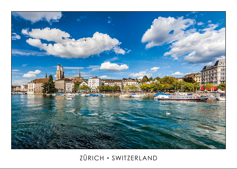 ZÜRICH - Limmatquai mit Schifflände