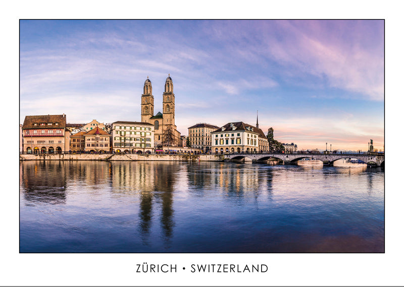 ZÜRICH - Limmatquai Abenddämmerung
