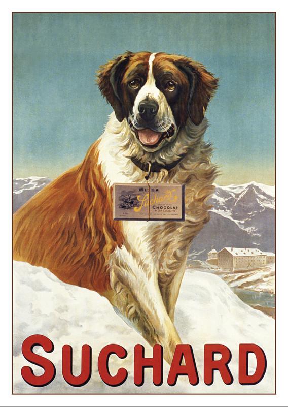 CHOCOLAT SUCHARD. Poster von Noël Husson vers 1900