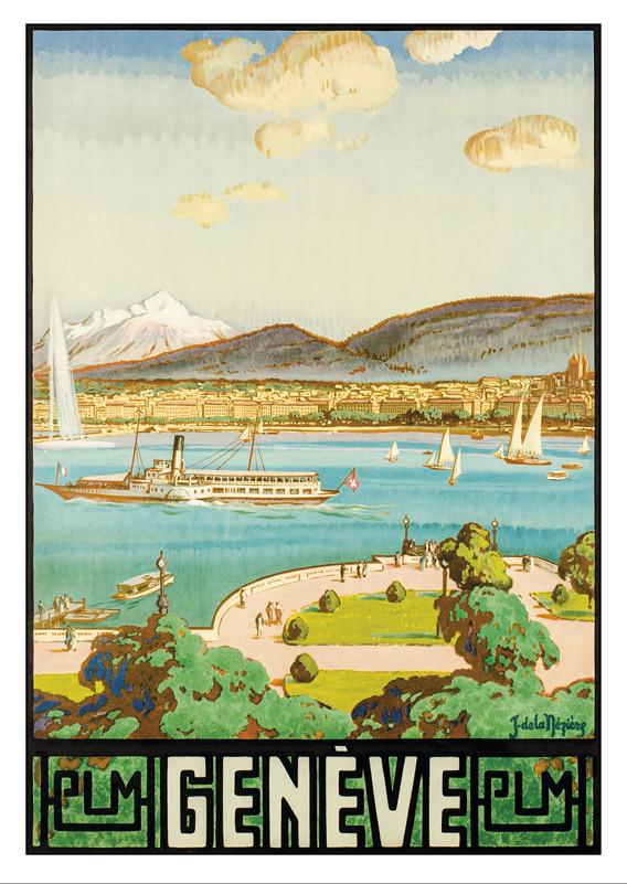 A-10516 - GENÈVE - Plakat von Joseph de la Nézière - 1926