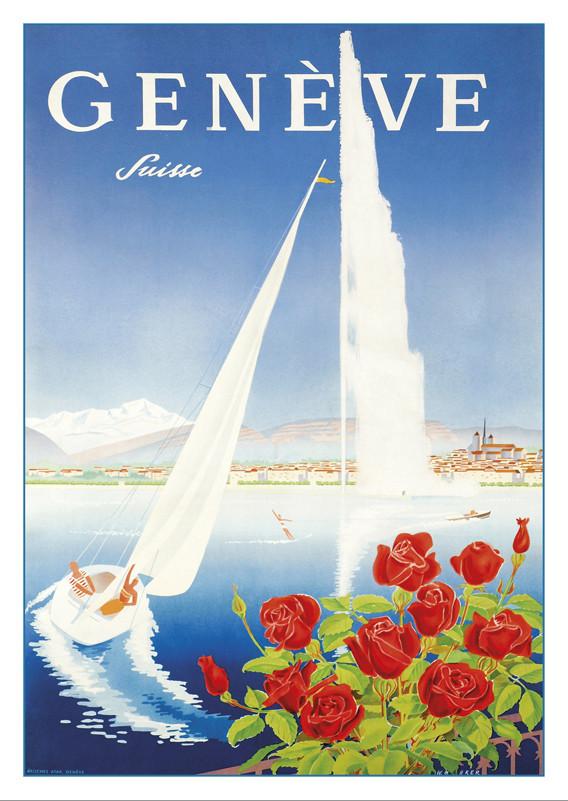 A-10520 - GENÈVE - Plakat von Walter Mahrer - 1950