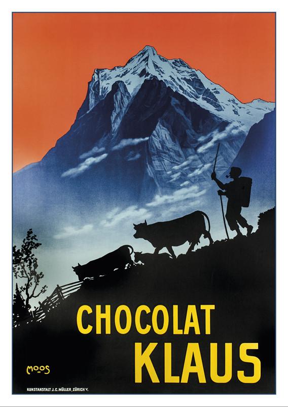 10521 - CHOCOLAT KLAUS - Affiche de Carl Moos - 1910