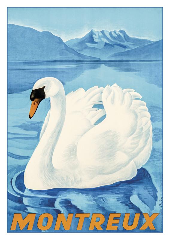 MONTREUX - Poster by L. Besson - 1943