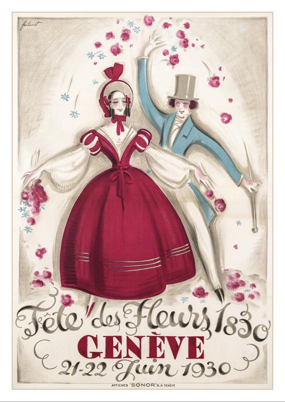 GENÈVE - Fête des fleurs - Poster by Noël Fontanet - 1930