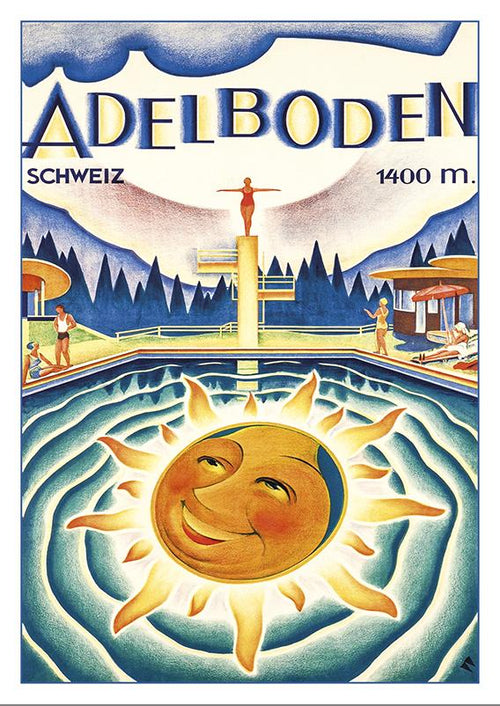 Postcard - ADELBODEN - Poster from 1933