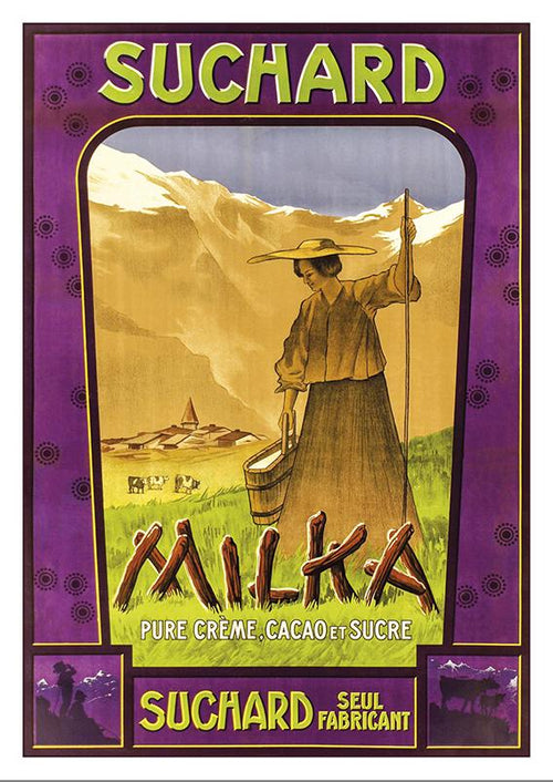 Postcard - SUCHARD - MILKA - Poster about 1905