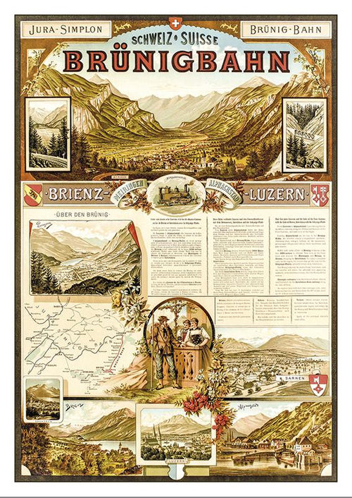 Postcard - BRÜNIGBAHN - Poster by 1891