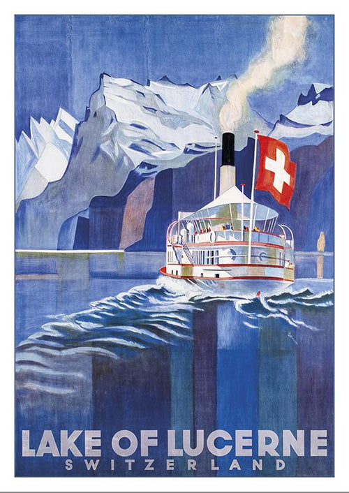 Postcard - LAKE OF LUCERNE - Poster by Otto Baumberger