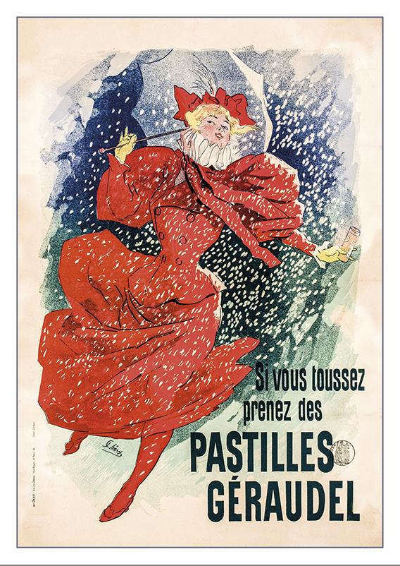 Postcard - PASTILLES GÉRAUDEL - Poster by Jules Chéret - 1896
