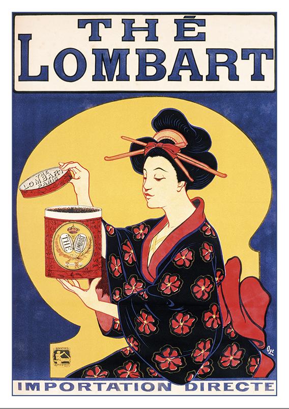 THÉ LOMBART - Poster by Eugène Ogé - 1898