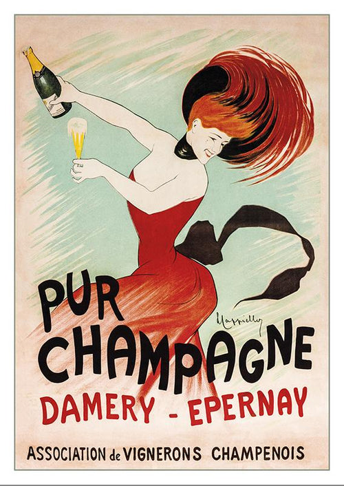 CHAMPAGNE DAMERY-ÉPERNAY - Poster by Leonetto Cappiello - 1902