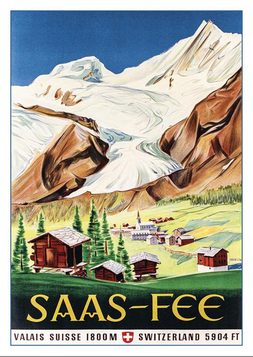 SAAS-FEE - Poster about 1947