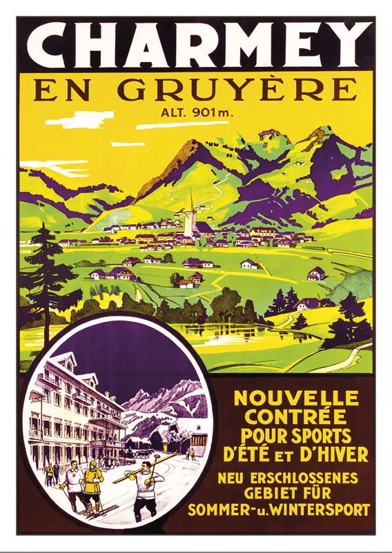 CHARMEY EN GRUYÈRE - Poster about 1930