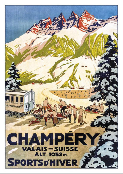 CHAMPÉRY - Poster about 1910