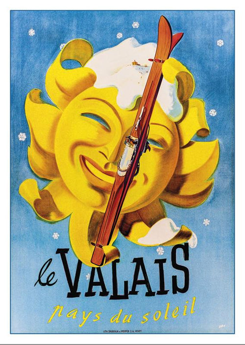 LE VALAIS - Pays du soleil - Poster by Herbert Libiszewski - 1947