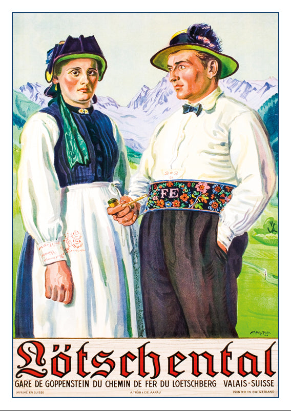 10731 - LÖTSCHENTAL - Plakat von Albert Nyfeler - 1946