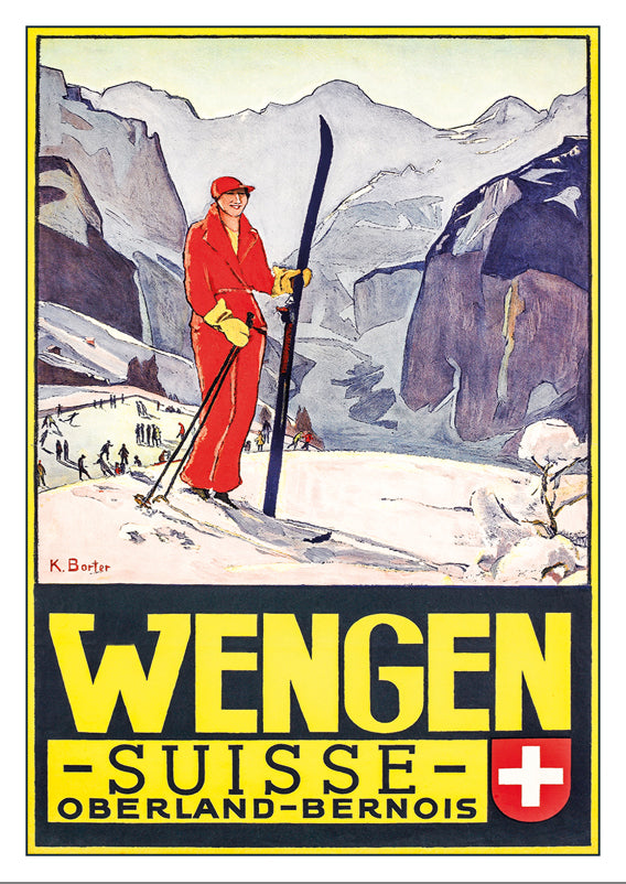 A-10736 - WENGEN - Poster by Klara Cecile Borter - 1932