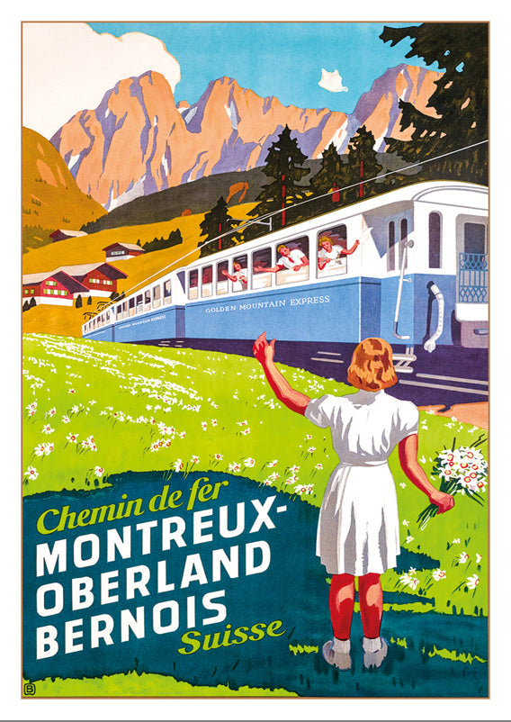 A-10744 - MOB - MONTREUX-OBERLAND BERNOIS - Poster by Wilhelm Friedrich Burger about 1935