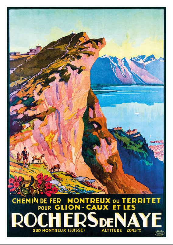 10750 - ROCHERS DE NAYE - Plakat von Johannes Emil Müller - 1927