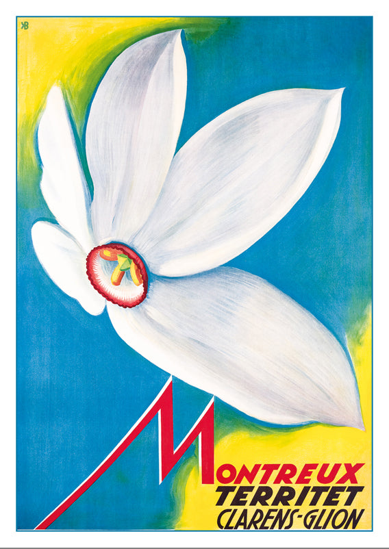 10752 - MONTREUX TERRITET - Affiche de Karl Bickel - 1932