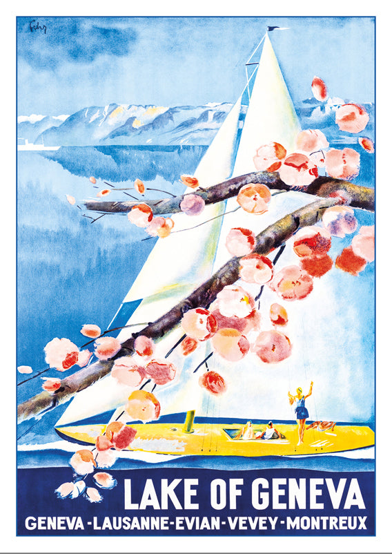 10757 - LAC LÉMAN - Affiche d'Henri Fehr vers 1938
