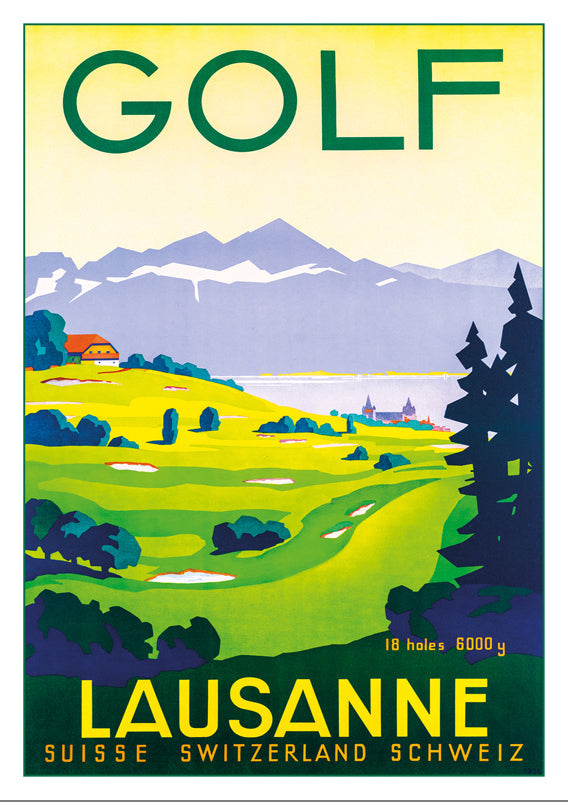 A-10765 - GOLF - LAUSANNE - Poster about 1936