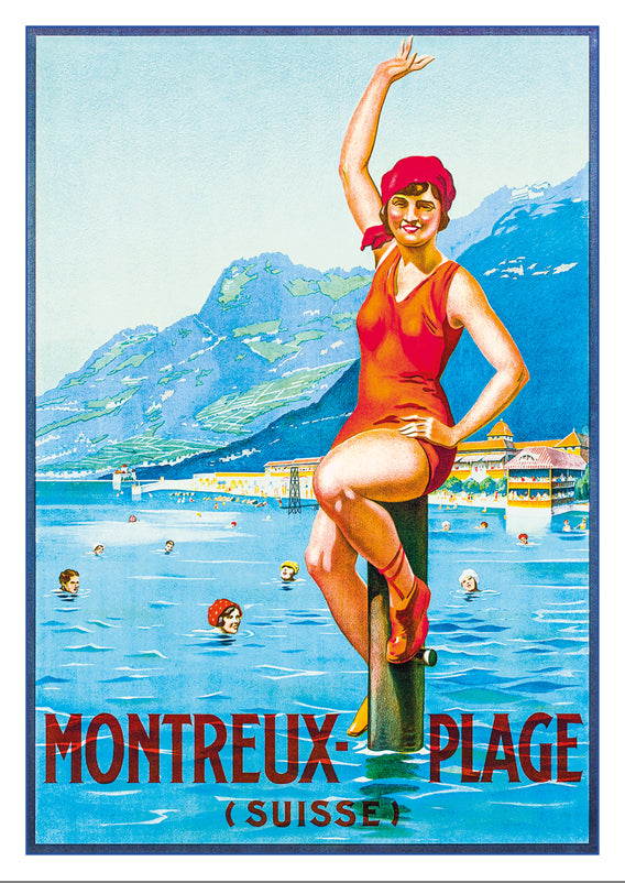 10770 - MONTREUX-PLAGE - Affiche vers 1925