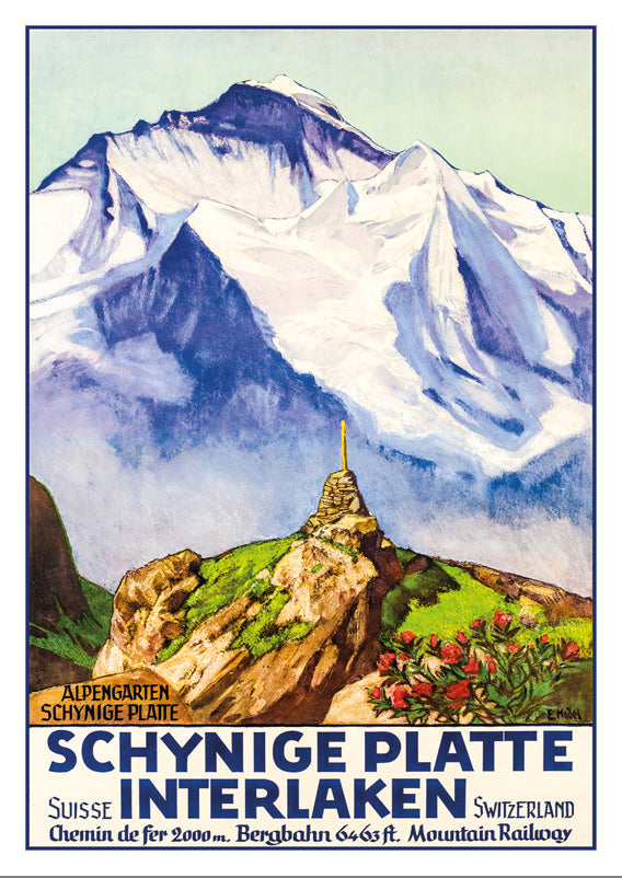 10781 - SCHYNIGE PLATTE, INTERLAKEN - Plakat von Ernst Hodel - 1936