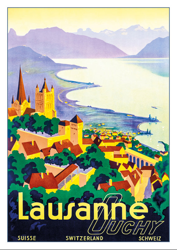 A-10782 - LAUSANNE OUCHY - Affiche vers 1930